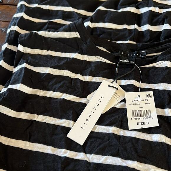 Sanctuary Striped Drawstring Mini Dress NEW Size Small - Picture 6 of 6